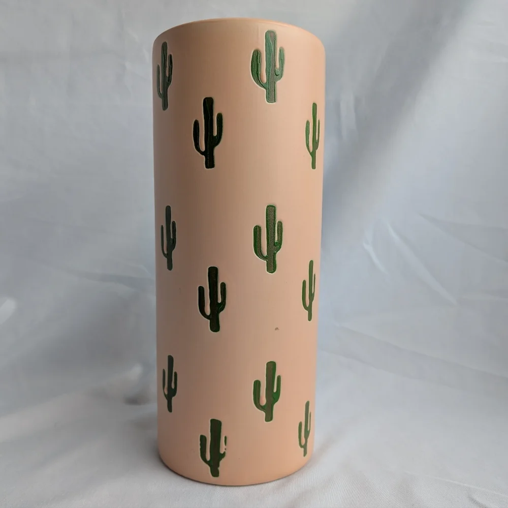 Southwestern Ceramic Cactus Vase